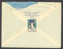 France MAURICE CHENU, PARIS Av. Lebru-Rollin 1929 Cover Lettre Danemark 2x VIVRE Vignette Tuberculose Tuberculosis - 1922-26 Pasteur