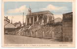 Châteauneuf-le-Forêt (87) : L'église Et La Nouvelle Place Environ 1920 (animée, Voitures). - Chateauneuf La Foret