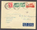 France Par Avion Airmail Shipmail Deluxe PARIS 96 Rue Gluck Cancel Cover 1949 To Captain On S/s BES Readressed - 1927-1959 Lettres & Documents