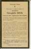 Faire-parts De Déces De STOCKAY " THEOPHILE HECK " De 1929 . - Autres & Non Classés