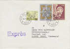 Vatican-1985 Express Cover Sent To Germany - Usados