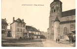 Evaux-les-Bains (23) : Place Saint-Pierre Environ 1920 (animé, Magasins). - Evaux Les Bains