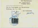 1969 - Norimberga - VICE CONSOLATO D'ITALIA - MARCA DA BOLLO GRATUITA SU DOC. UFF. - Revenue Stamps