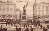 BRUSSEL BRUXELLES LA PLACE ROYALE  ANIMATION TRAM ATTELAGE CHEVAL - Nahverkehr, Oberirdisch