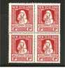 NZ Mi.Nr.177/ Health 1929, Anti-Tuberkulose , 4-er Block ** - Unused Stamps