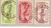 NZ Mi.Nr.169-71/ 1925 Ausstellung Dunedin, Sonderstempel O - Used Stamps