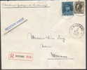 1.75fr. Képi + 70c Obl. WAREMME S/lettre Recom. 1936 - 1931-1934 Képi