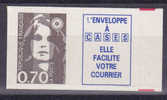 VARIETE TYPE MARIANNE DE BRIAT  AUTOCOLLANT LETTRE BLANCHE NEUF LUXE - Unused Stamps