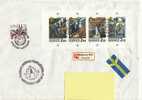 SWEDEN REGISTERED COVER SENT TO POLAND 1986 - Briefe U. Dokumente