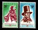 LESOTHO 1970 Hinged Stamps King Moshoeshoe 80-81 #2785 - Lesotho (1966-...)