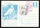 BIRD CICONIA CICONIA ,CARD STATIONERY 1977,- Obliteration Concordante - ROMANIA. - Storks & Long-legged Wading Birds