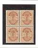 DK Mi.Nr.39/ DÄNEMARK -  Wappen L 1901, 4-er Block  ** - Unused Stamps