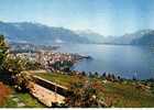 CPSM.  VEVEY. VUE GENERALE DEPUIS CHARDONNE. DENTELLEE. - Chardonne