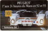 # France 377 F403 PEUGEOT 905 5 50u So3 07.93  -voiture,car- Tres Bon Etat - 1993