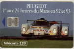 # France 376 F398 PEUGEOT 905 4 120u Sc7 07.93  -voiture,car-  Tres Bon Etat - 1993