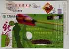 Golf Player,credit Card,China 2008 Agricultural Bank Of Wuxi Branch Advertising Postal Stationery Card - Golf