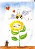 ABEILLES -  SOURIS     -  Collection Cartes D´Art - Kee - Bisous - Kisses - - Insecten