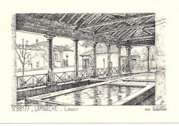 88 LAMARCHE - Lavoir  - Illustration Yves Ducourtioux - Lamarche