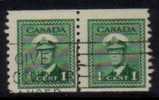 CANADA   Scott #  278  VF USED Coil Pair - Gebraucht