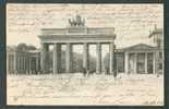 GRUSS AUS BERLIN, BRANDENBURGER THOR, HORSE RIDE, OLD POSTCARD USED 1902 - Brandenburger Tor