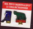 Lot 2 Pin's McDonald's, France, Paris, Tour Eiffel, Italie, Rome, Louve, Remus & Romulus, Arthus Bertrand - McDonald's