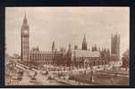Early Postcard Clock Tower (Big Ben) & Houses Of Parliament London - Ref 429 - Houses Of Parliament