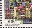 Rathaus Turm Ohne Begrenzung 1988 DDR 3176 I O 17€ Mit Vergleichsstück Architectur Philatelic Set Error On Stamp Germany - Abarten Und Kuriositäten