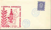 1961 Portugal  Vino  Vins Raisin Vignoble  Wine Grape Vineyard  Bouteille Verre  Sur Lettre - Vins & Alcools