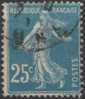 FRANCE 140j (o) Type Semeuse Sans Sol (6) - Used Stamps