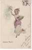 Illustrateurs - Femmes - Chapeaux - Animaux - Lapins - RF8090 - Viennoises - Joyeuses Pâques - B.K.W.I. N° 4004/I - état - Vienne