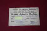 CYCLOTOURISME MONTAGNARD CYCLISME UNION DES AUDAX FRANCAIS -BREVET-1971-PEYROLLES-VINON-ORAISON-LES MEES-GREOUX-GINASERV - Cycling