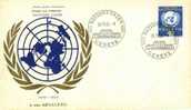 AN33 - 1955 RARE FDC NATIONS UNIES GENEVE UNITED NATIONS 10 YEARS - Autres & Non Classés