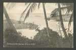 ENTRANCE TO PORT CASTRIES, ST. LUCIA, BWI, BRITISH VIRGIN ISLANDS,  OLD POSTCARD, USED 1933 - Isole Vergine Britanniche