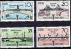 Gedenkblatt Jubiläum 1987 750 Jahre Berlin DDR 2972/5 ** Plus GBl.298/2 SST 16€ Bridge Document From Germany - 1e Jour – FDC (feuillets)