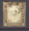 Italy Former States Sardinia 1862 Mi. 11c King Viktor Emanuel II €250,- - Sardaigne