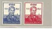 Irl Mi.Nr.132-33/  IRLAND - Admiral 1957 ** MNH - Unused Stamps