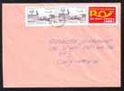 Nice Franking 3 Stamp Services Of Post Airplane 2003 On  Cover. - Cartas & Documentos