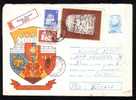 Registred Cover Stationery Nice Franking 3 Stamp1982. - Covers & Documents
