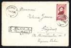 Barbu Iscovescu  Stamp  , 1955  On  Cover Registred  Sent To Fagaras. - Lettres & Documents