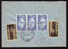 5 Stamp  , 1954  On  Cover Registred  Sent To Cluj. - Lettres & Documents