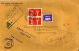 2114. Carta Certificada Aerea El Salvador 1955 A Inglaterra. CLIPPER - El Salvador