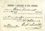 Recibo Aguacil Audiencia Barcelona 1873 - Fiscales