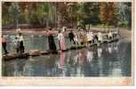 ETATS UNIS The Stepping Stones East Lake Park Los Angeles Calif Cpa Couleur Animée - Los Angeles