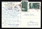 G. Marinescu Medicine 1957 Stamp 2x  On Card . - Briefe U. Dokumente