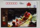 River Rafting On Rubber Boat,shuangxi Stream,China 2009 Sanming Tourism Landscape Advertising Pre-stamped Card - Rafting
