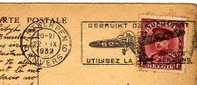 3513   Postal,aérea, ANTWERPEN, ( Bélgica) 1932 , Avion, Animada, - Other & Unclassified