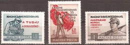 HUNGARY..1954..Michel # 1370-1372...MNH...MiCV - 14 Euro. - Neufs