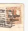 Kasteel  Van Herzele 1915 -Belgien Deutsches Reich Perf15c  Met POSTPRUFUNGSSTELLE GENT Stempel - OC26/37 Etappengebiet