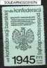 POLAND SOLIDARNOSC KPN 1989 - 1945 INDEPENDENCE LIGHT GREEN PROOF (0167N/0464C) - Solidarnosc Labels