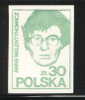 POLAND SOLIDARNOSC SOLIDARITY (GDANSK) 1983 ANNA WALENOWICZ LIGHT GREEN CHALKY PAPER (SOLID0127(3)A1/0619(3)1A) - Solidarnosc Labels